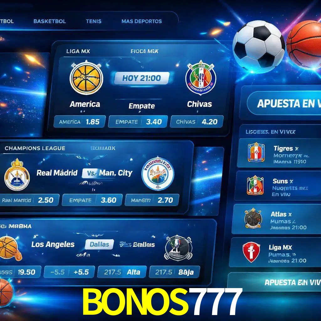 Mercados de apuestas deportivas BONOS777 para jugadores en México